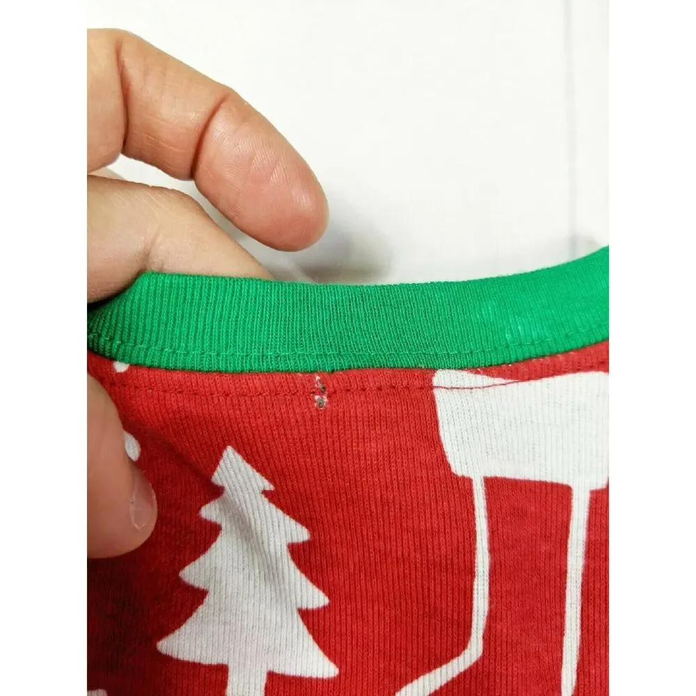 Carter's Red White & Green Holiday Words Pajamas